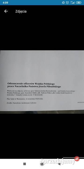 Moneta medal Józef Piłsudski certyfikat Bolesławiec