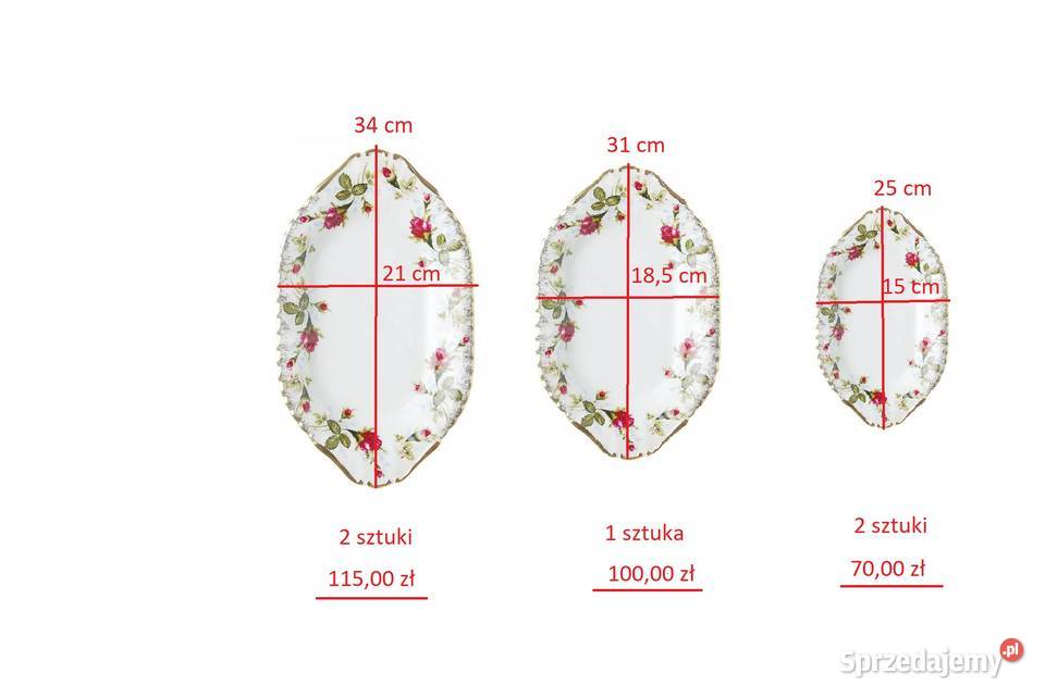 półmisek salaterka talerz Chodzież Iwona złota świętokrzyskie Kielce sprzedam