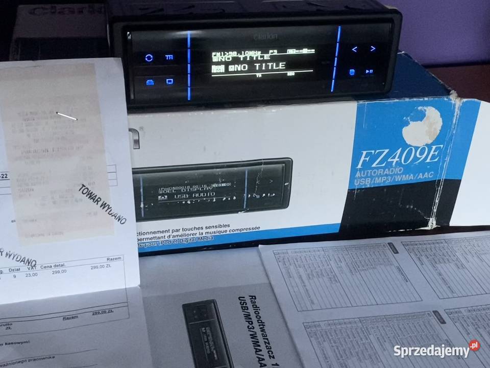 Clarion FX409E I komplet I Opakowanie I USB I sprzedam