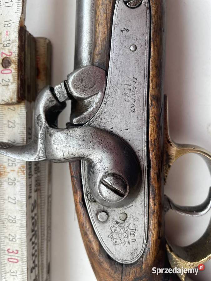 Angielski wojskowy pistolet kapiszonowy Czaplinek