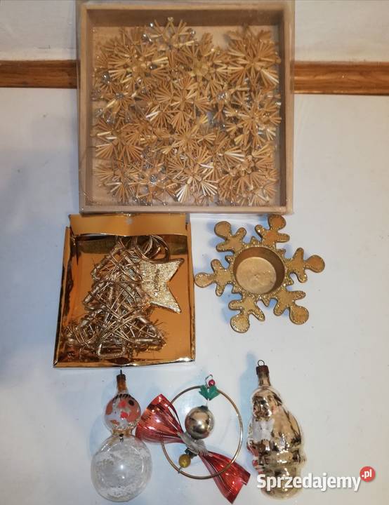 Stare ozdoby choinkowe PRL Warszawa