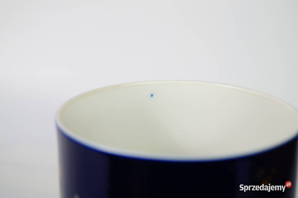 Wazon porcelanowy Bjorn Wiinblad kobalt Gizałki