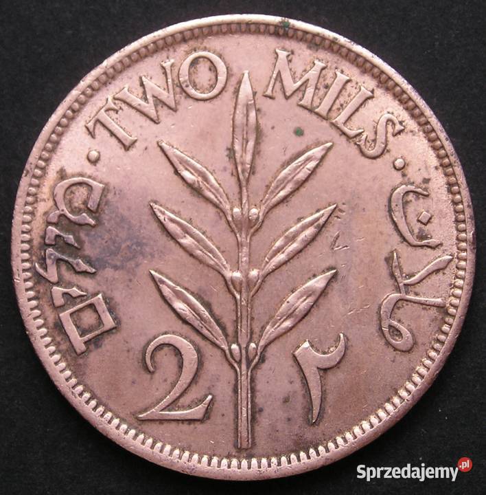 PALESTYNA 2 MILS 1942 Łódź