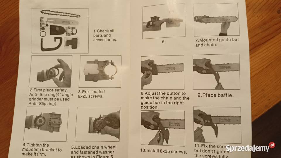 Adapter do szlifierki kątowej przystawka piła Toruń sprzedam