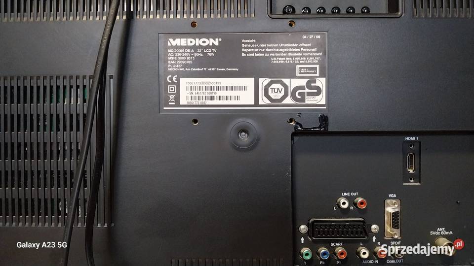 Telewizor Medion z wbudowanym Dvd Żary sprzedam