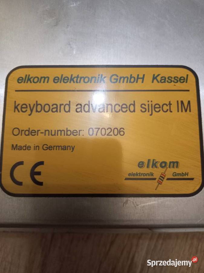 Panel membranowy wtryskarki Bielsko-Biała