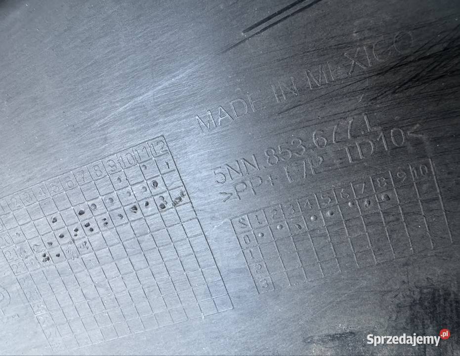 Spoiler dół zderzaka przód Tiguan 2 II lift Rok produkcji 2022 Międzychód