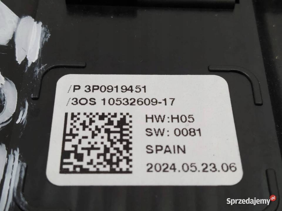 PANEL NAWIEWU 3P0919451 Skoda Superb IV 2023