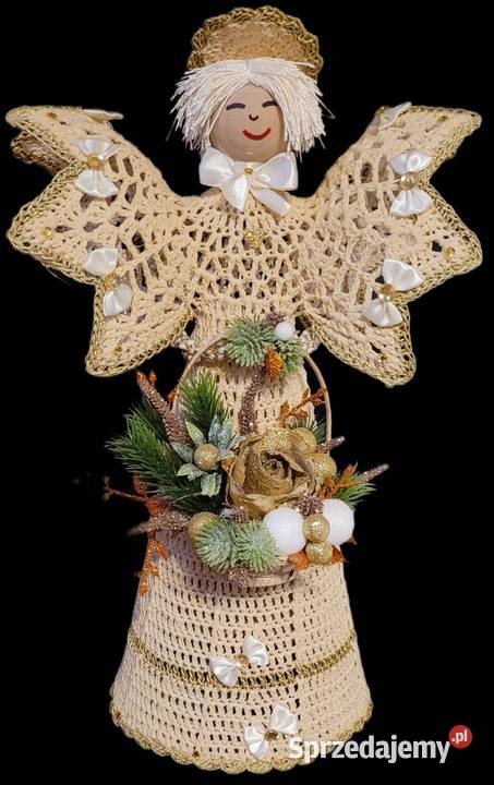 Anioł świąteczny 47 podświetlany Krzywaczka