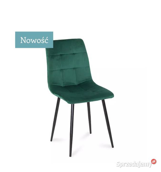 Krzesło welurowe Zielone Darmowa dostawa