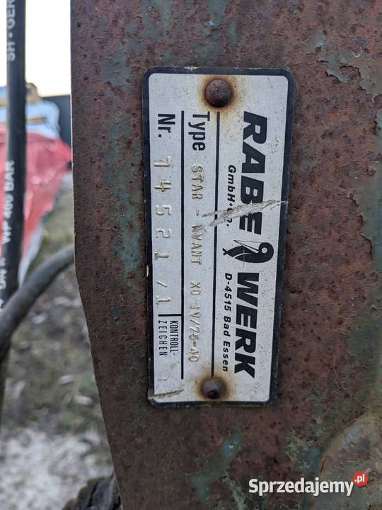 Pług Rabe Werk ażurowy 31 nieuszkodzony Stany sprzedam