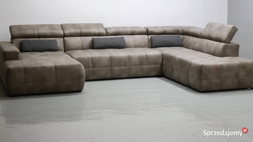 TPR WIelkie U regulowane zagłówki szaro brązowa Poznań