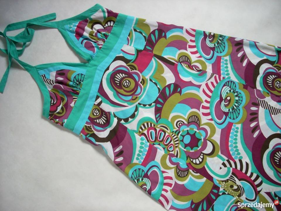 DEBENHAMS Sukienka Maxi Lato Bawełna Piękna 44 Odzież damska małopolskie