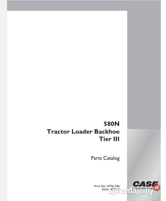 CASE 580N katalog części zamiennych Kielce