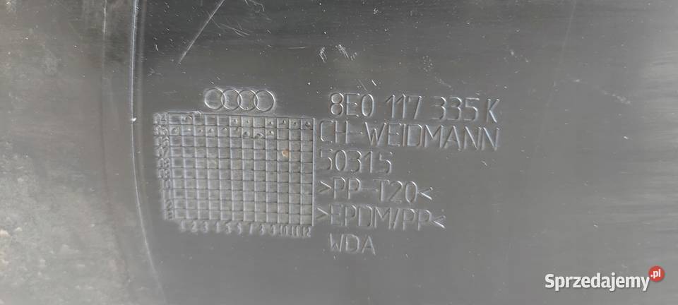 WLOT POWIETRZA LEWY AUDI A4 B7 8E0117335K osobowe Międzychód
