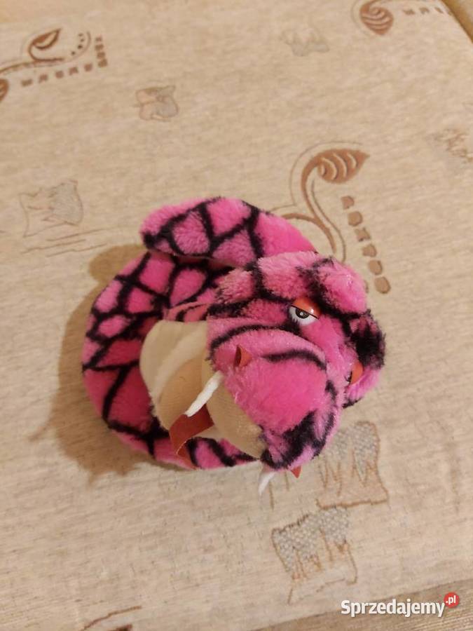 Różowa zabawka wąż