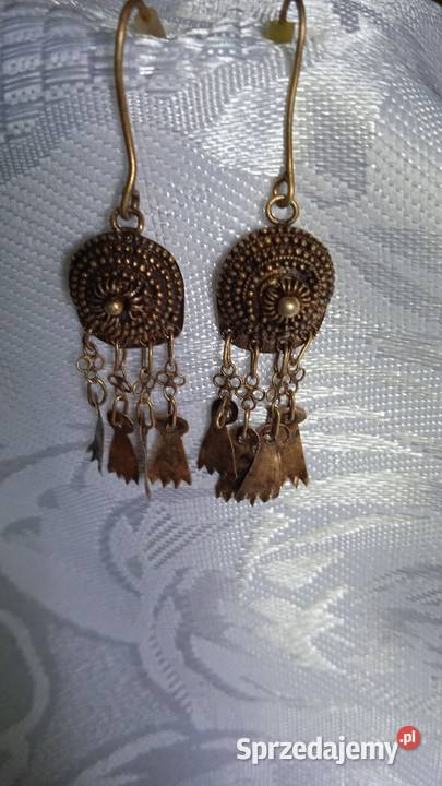 GRECKIE KOLCZYKI Z OKSYDOWANEGO MOSIĄDZU Kolczyki Piła