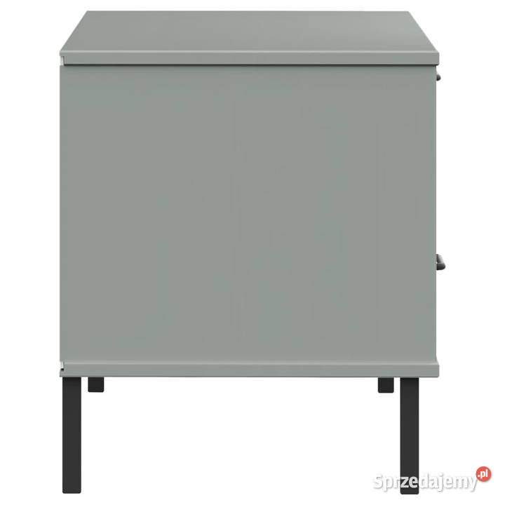 Szafka pod TV OSLO metalowe nóżki szara sosnowa Warszawa