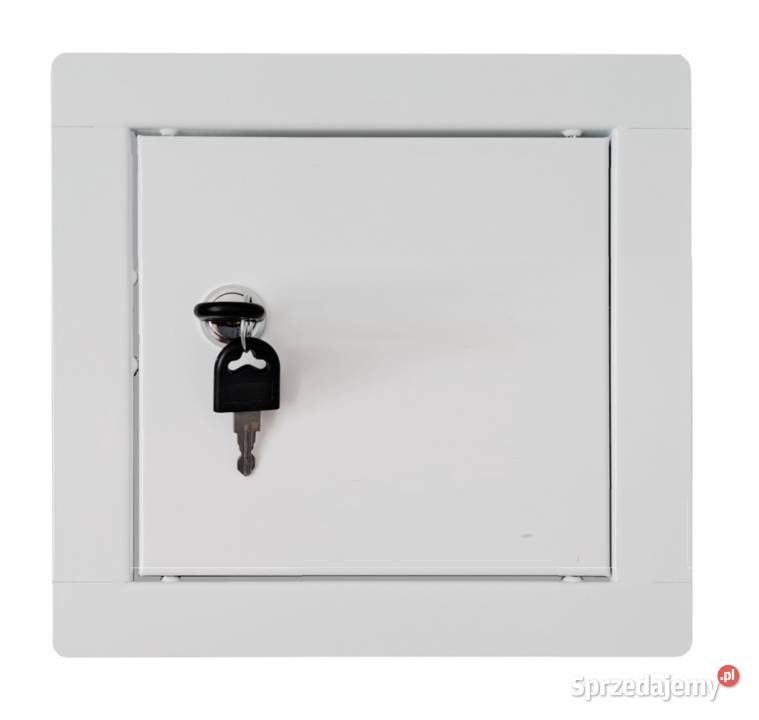 Drzwiczki rewizyjne metalowe białe 60x60 KLUCZ Wrocław