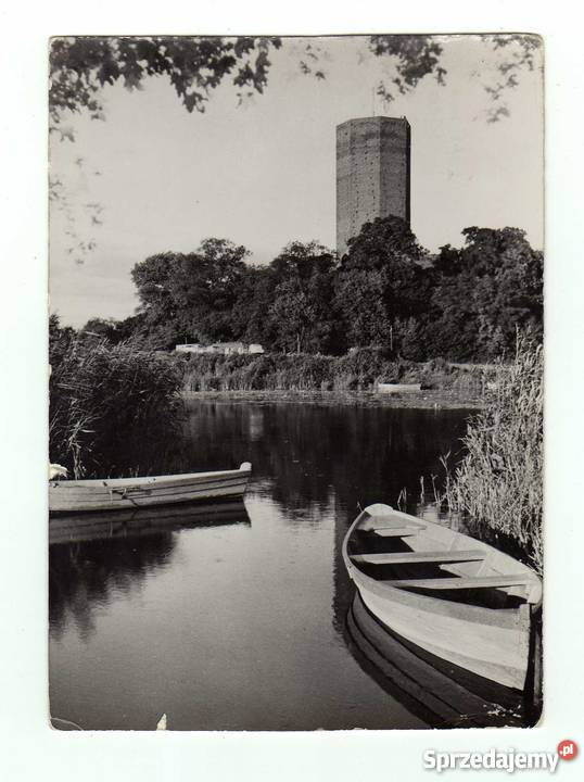 KRUSZWICA MYSIA WIEŻA GOPŁEM POCZTÓWKA CZARNO Krynki