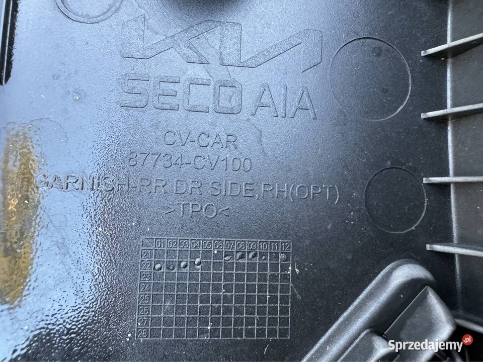Listwa drzwi tył prawa rh Kia ev6 zwykła połysk Sieraków