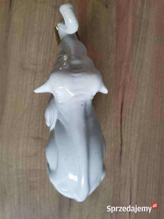 Stara figurka porcelanowa Słoń porcelana Steatyt Porcelana i szkło Katowice