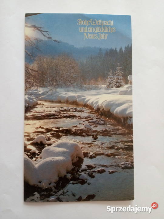 Pocztówka niemiecka widok zimowy 1991r Dąbrowa Górnicza sprzedam