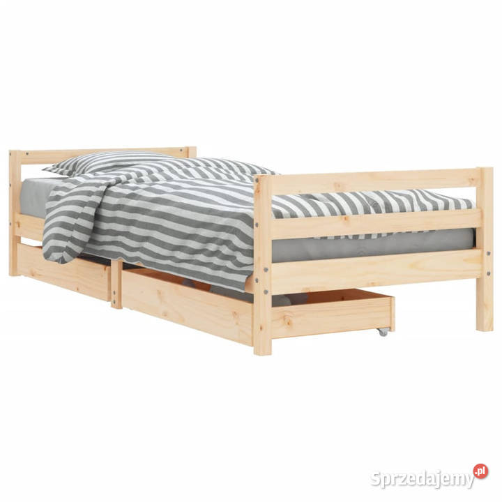 Rama łóżka dziecięcego z szufladami 90x200 Meble mazowieckie sprzedam