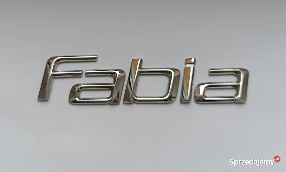 Napis Skoda Fabia II Pozostałe Lipno