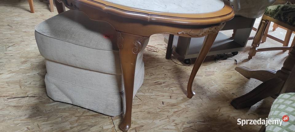 Ława stolik styl LUDWIK antyk blat marmurowy Sypniewo sprzedam