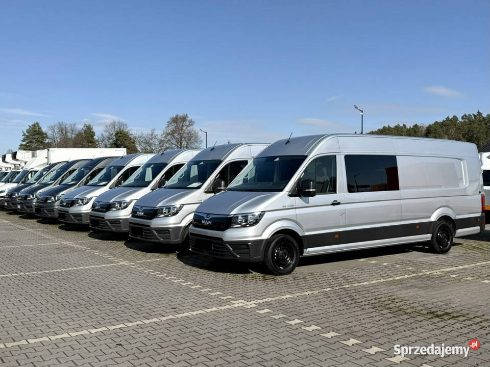 Man TGE 3180 Doka 7OSÓB Brygadówka LONG L5H3 Widełki sprzedam