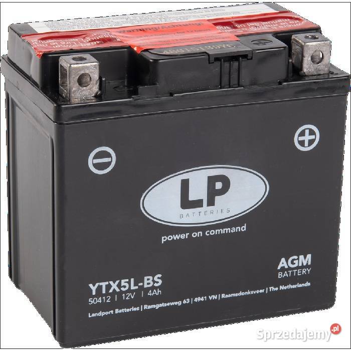 Akumulator motocyklowy Landport YTX5LBS 12V 4Ah Ostrowiec Świętokrzyski