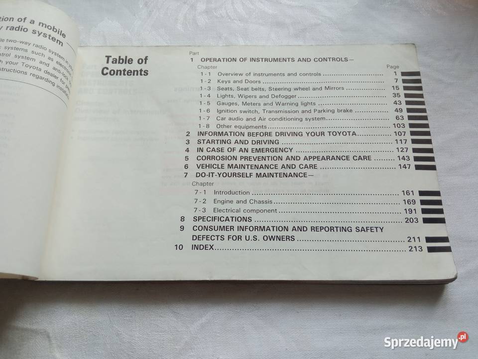 Instrukcja obsługi Toyota Camry all trac 4wd Szczecin