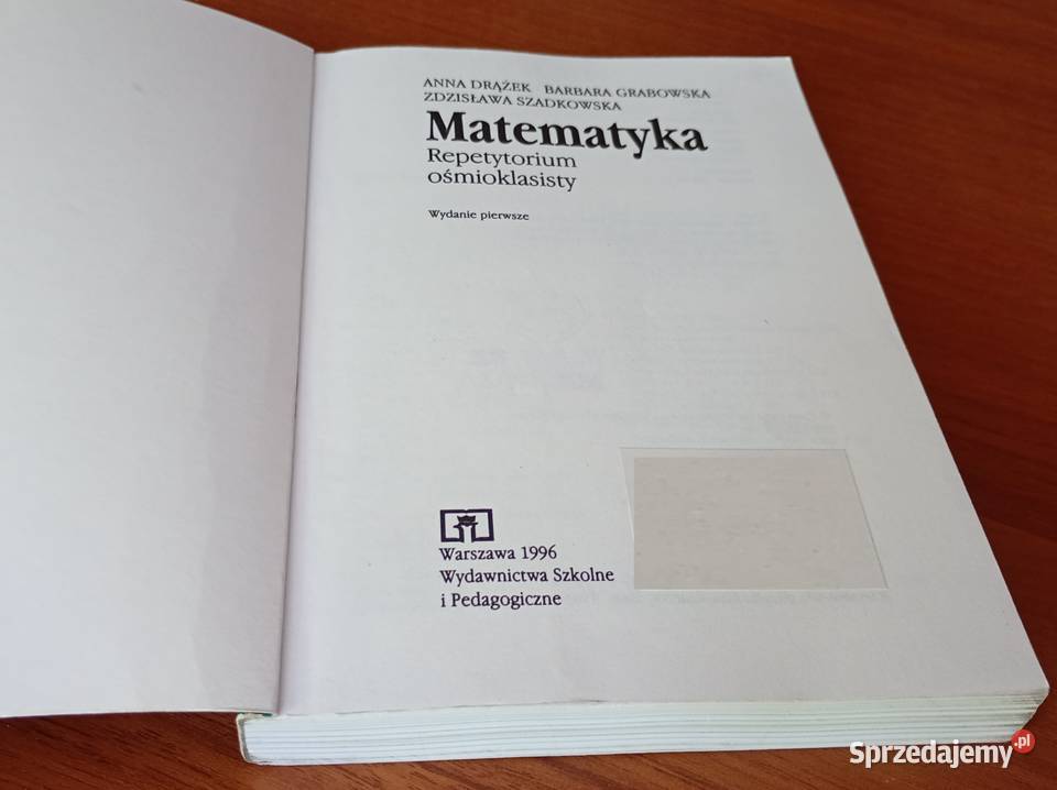 Matematyka repetytorium ósmioklasisty miękka Podręczniki