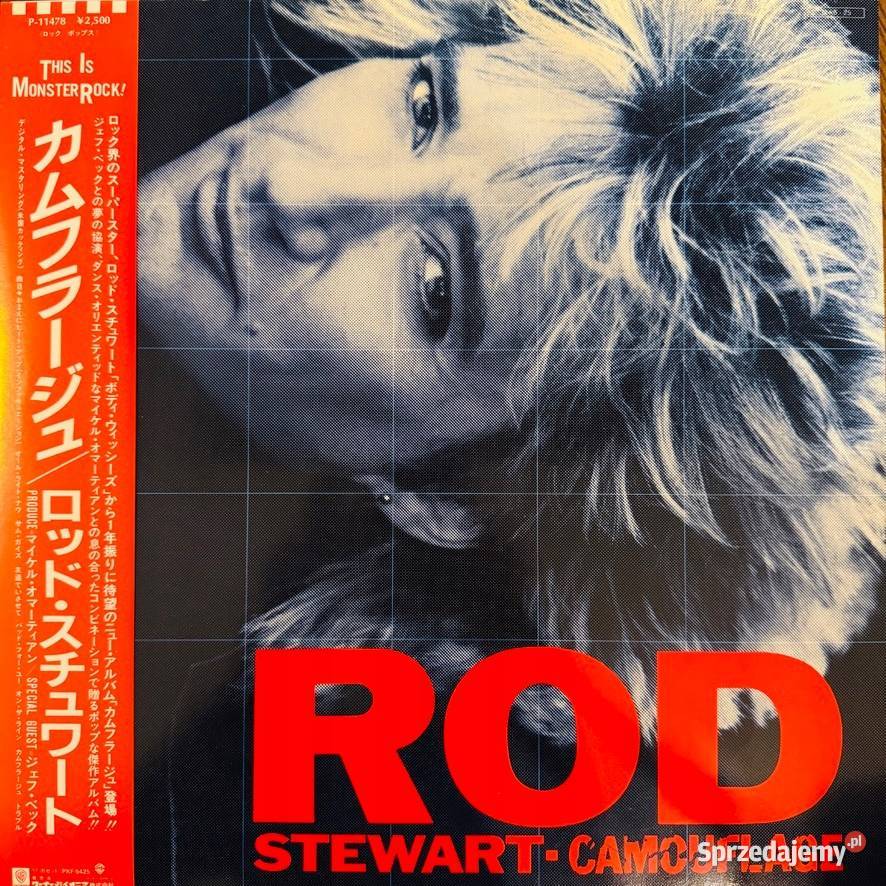 Rod Stewart Camouflage NMNM Japan Obi LP 1984 płyta winylowa Gdynia