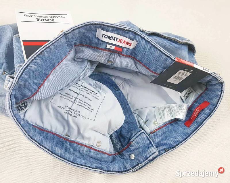 Tommy Hilfiger męskie spodenki jeansowe Tommy śląskie