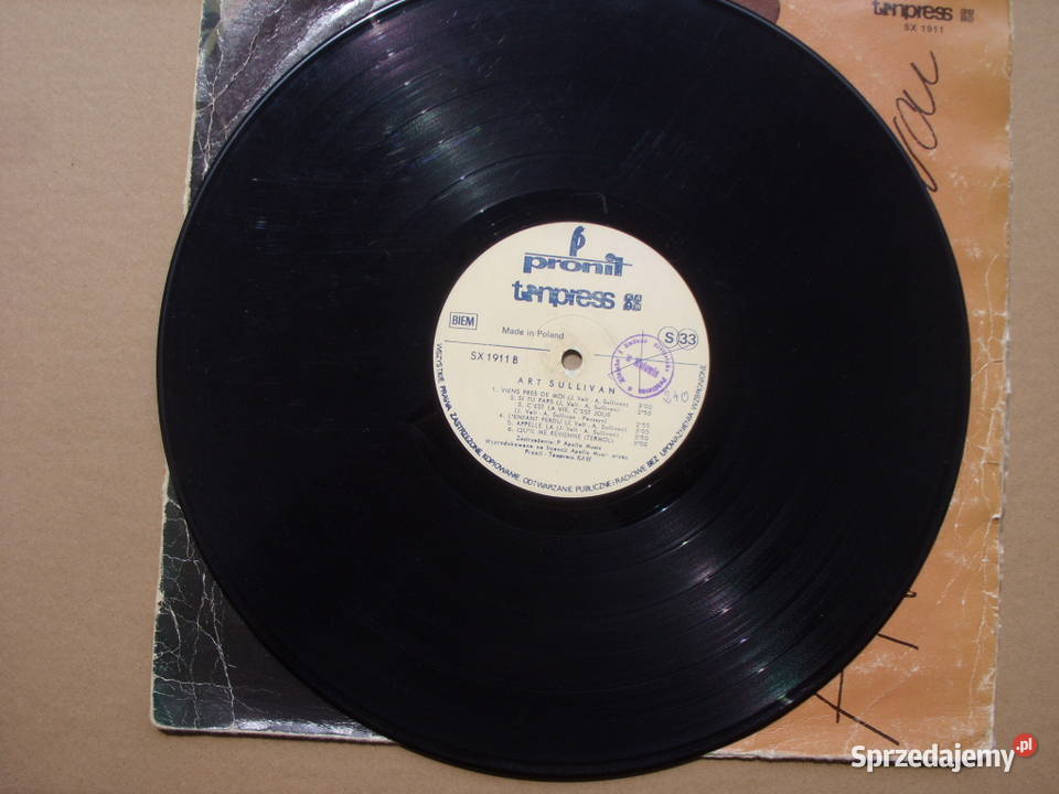 Winyl LP ART SULLIVANMONSIEUR CHOPIN TONPRESS SX sprzedam