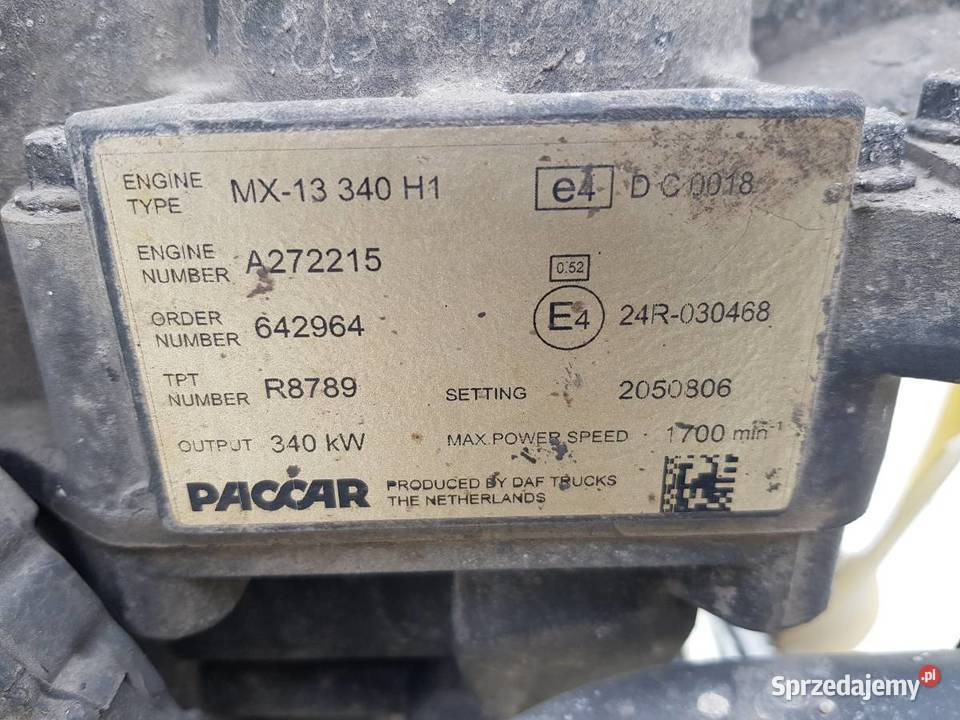 SILNIK DAF 129 462 MX13340H1 XF