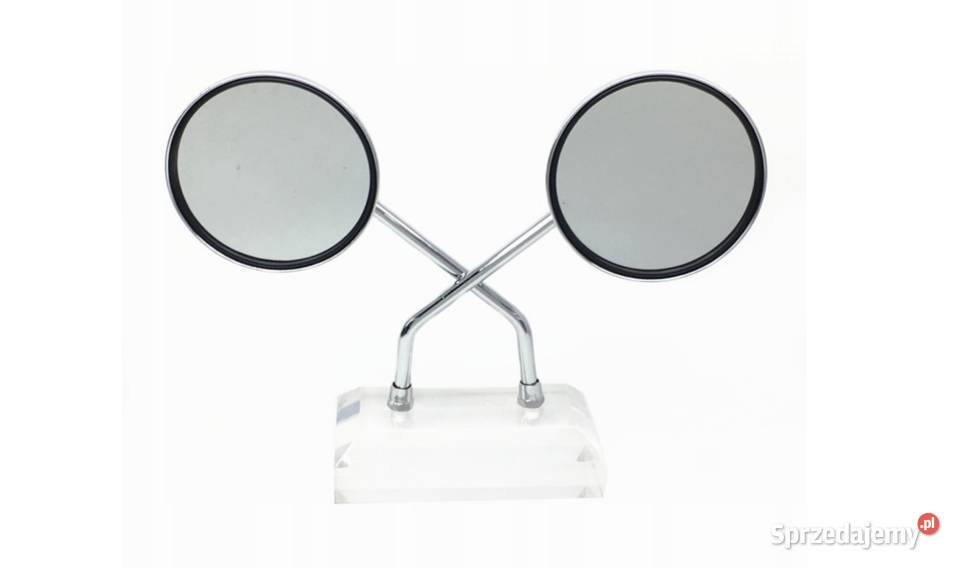 LUSTERKA DO MOTOCYKLA SKUTERA OKRĄGŁE CHROM M 8 Sosnowiec