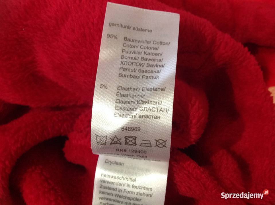 Gruba Bluza Welurowa Czerwona Damska bpc 86 lubuskie Nowa Sól