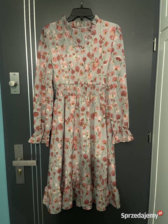 Sukienka modny wzór kwiaty floral hit blog 40 zachodniopomorskie Choszczno