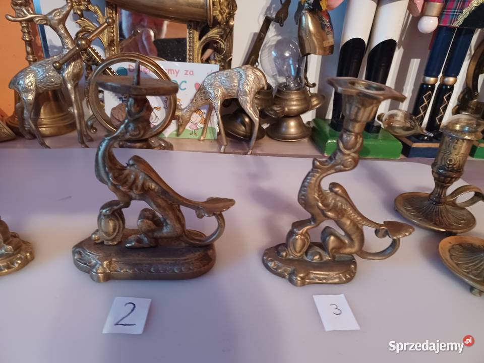 Kolekcja Świecznik mosiężny Wyprzedaż Poznań sprzedam