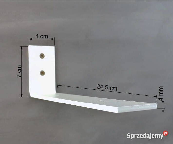 wspornik metalowy biały pod półki 2 Warszawa sprzedam