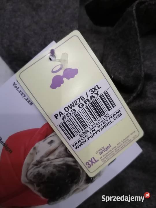 3XL Puppy Angel Płaszcz psa szary elegancki Gaszowice