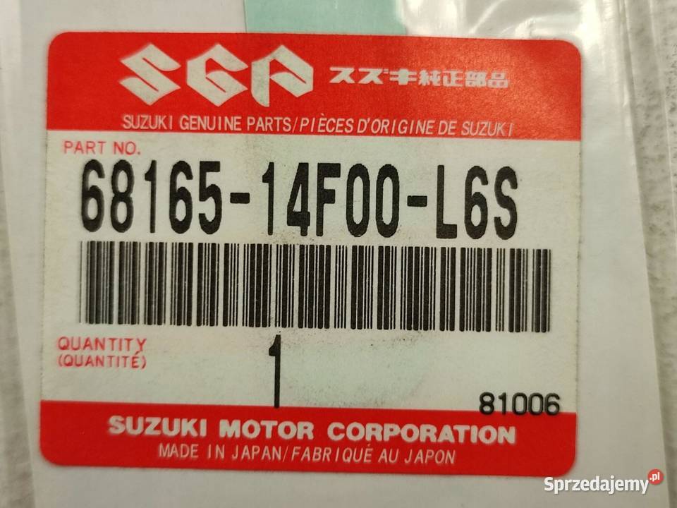 NAKLEJKA SUZUKI NA ZADUPEK SUZUKI AN 250 W 1998