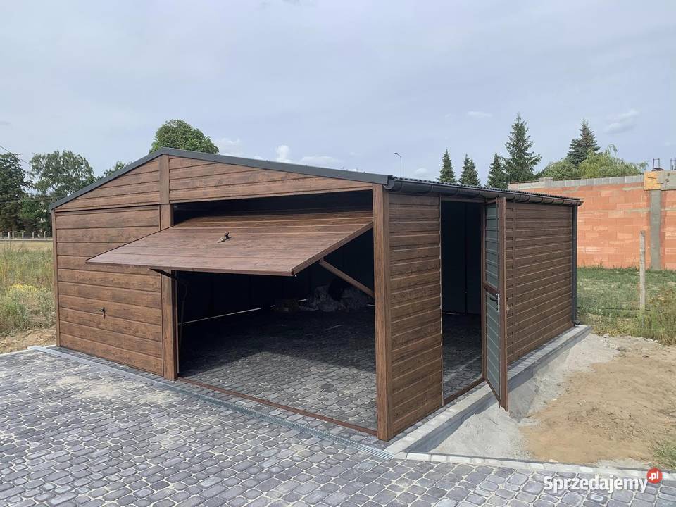Garażegaraż blaszany 6x56x6 wzmacniany struktura