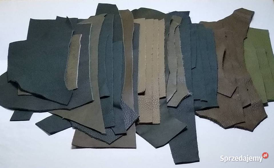 Skóra Licowa Włoska średnie i małe kawałki