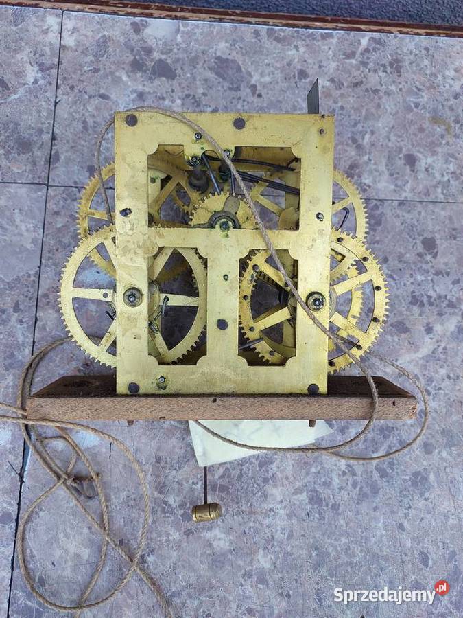 756 Mechanizm starego zegara ściennego Antyki, Sztuka, Kolekcje Tczew