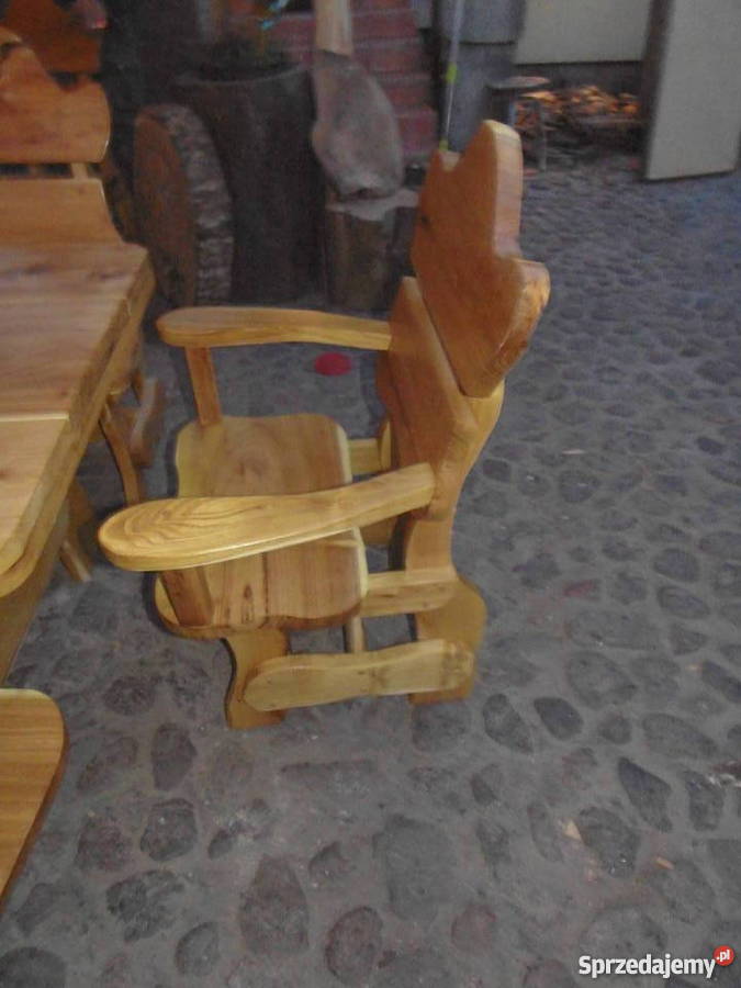 Meble ogrodowe z akacji wielkopolskie Grotniki