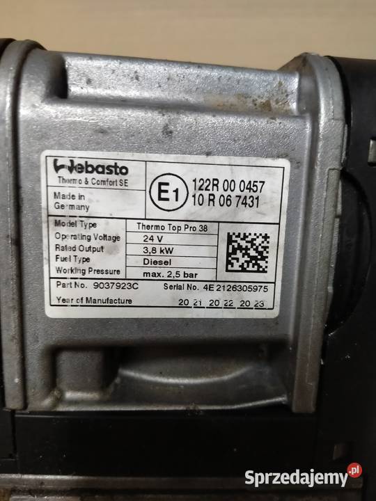 THERMO TOP PRO 38 WEBASTO IVECO SWAY 5802355974 Kargowa